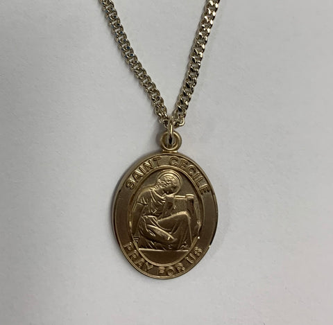 jc-3990 St.Cecile Medal OVAL GF