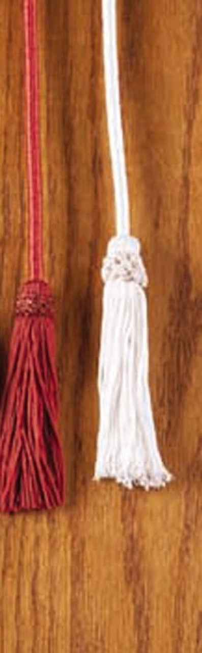 Rayon Cincture with Tassel/ White Only